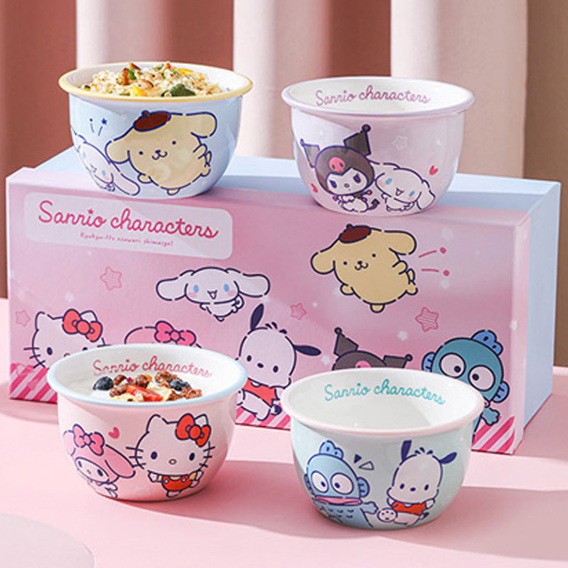 산리오 밥그릇 4P 세트