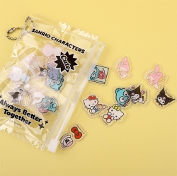 Sanrio Characters Acrylic Sticker Case Set