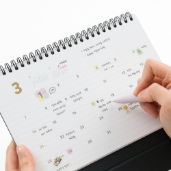 golden holiday desk calendar medium 2027