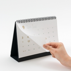 golden holiday desk calendar medium 2027