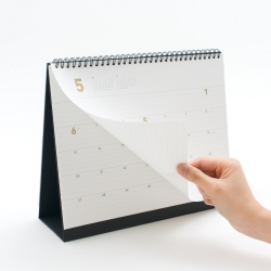 golden holiday desk calendar XL 2027