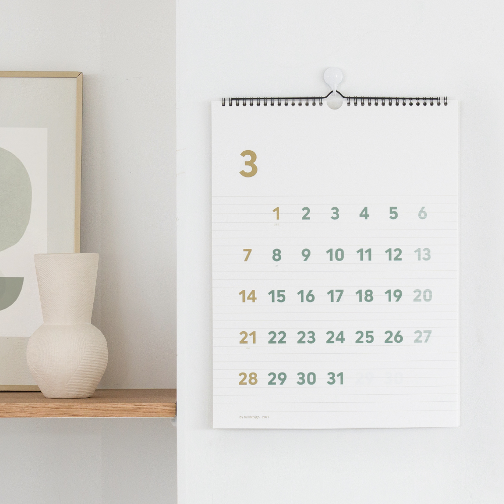 wall calendar XL 2027