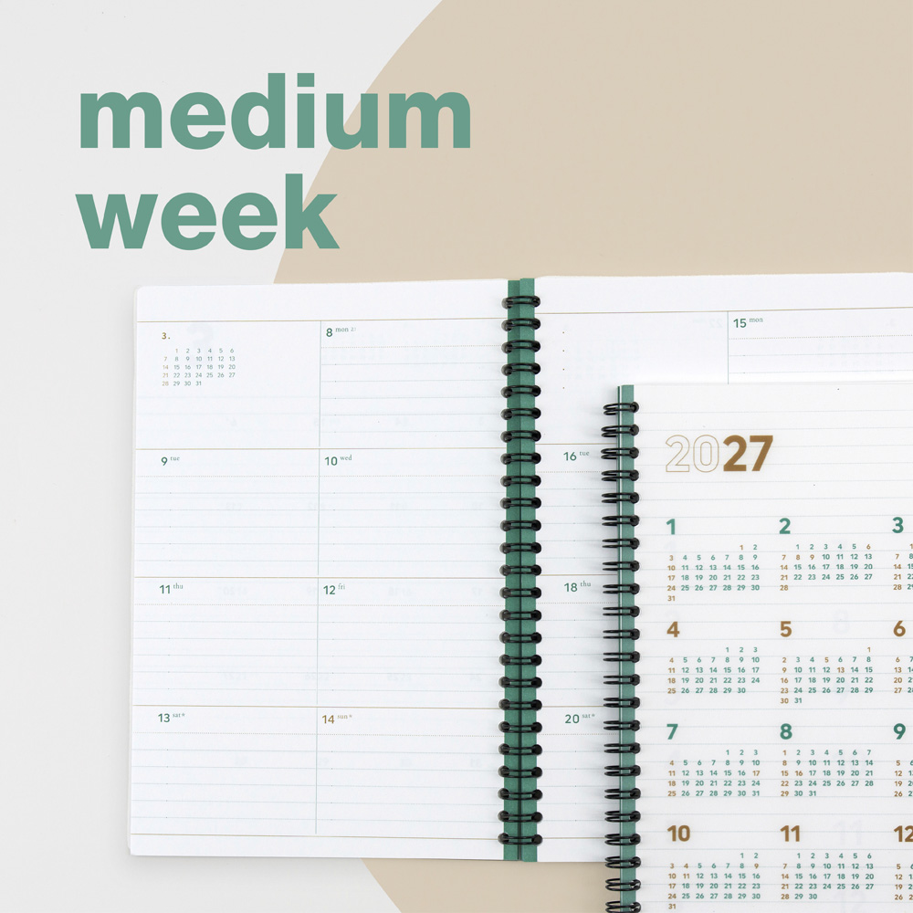 2nd planner medium weekly 2027