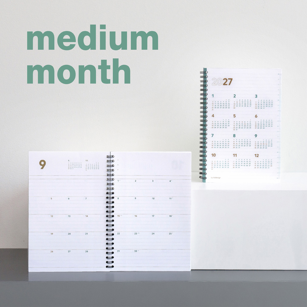 2nd planner medium monthly 2027