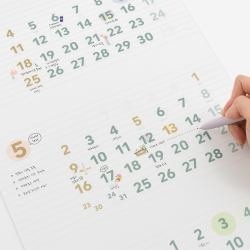 3months plan wall calendar long 2027