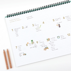 2nd planner A4 wide monthly 2027