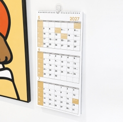 2027-2028 Rainbow Wall Calendar