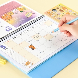 Kakao Friends 2027 Basic Desk Calendar Yellow