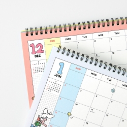 Kakao Friends 2027 Basic Desk Calendar Yellow