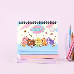 Choonsik 2027 Small Desk Calendar Happy Mix