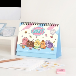 Choonsik 2027 Small Desk Calendar Happy Mix