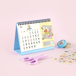 Choonsik 2027 Small Desk Calendar Happy Mix