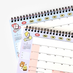 Choonsik 2027 Small Desk Calendar Happy Mix
