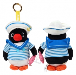 Pingu Marine Stripe Bag Charm 10cm