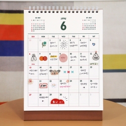 2027 Lunar Retro Desk Calender