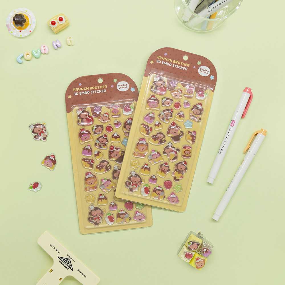 Brunch Brother 3D Embo Sticker ver.2