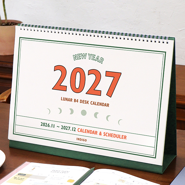 2027 Lunar Retro Big B4 Dest Calendar