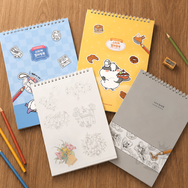 Oh! Moknuni Sticker Coloring Book