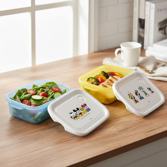 Mickey & Friends Easy Storage Container 2P Set 500ml