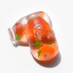 Tomato Water Bottle Shape Squishy Slime