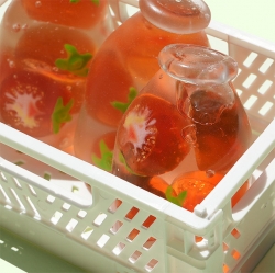 Tomato Water Bottle Shape Squishy Slime