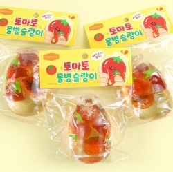 Tomato Water Bottle Shape Squishy Slime