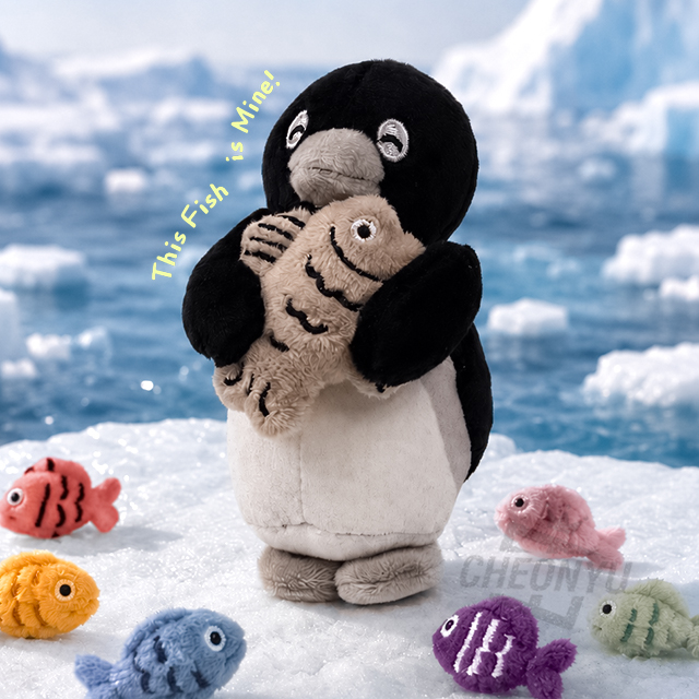 Pingu Black Fish Bag Charm 10cm