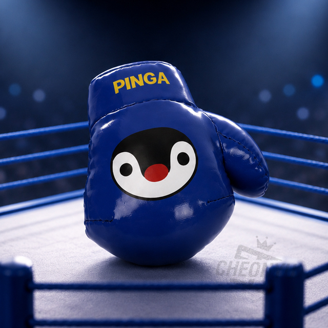 Pinga Boxing Globe Bag Charm 7cm