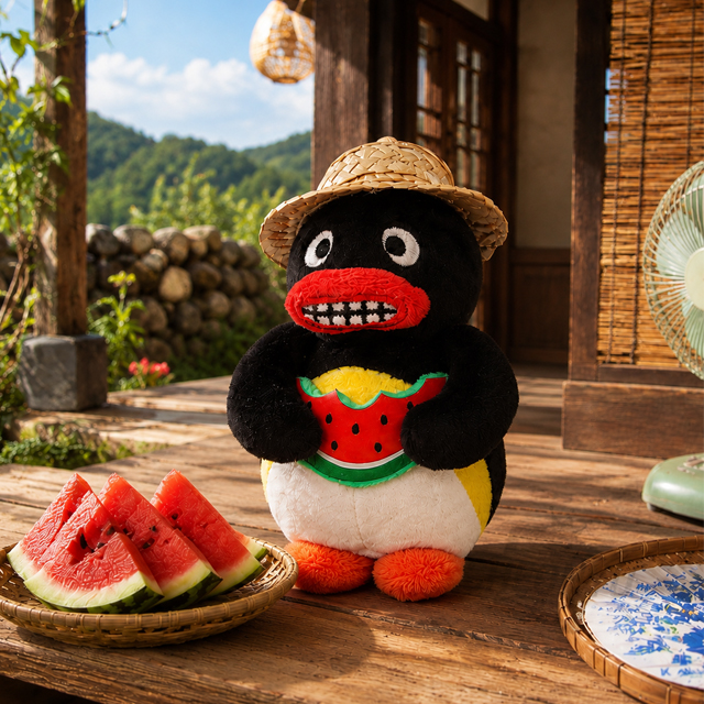 Pingu Watermelon Bag Charm 10cm A