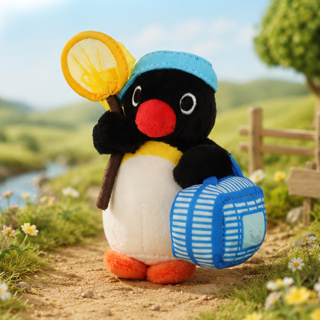 Pingu Insect Collecting Bag Charm 10cm