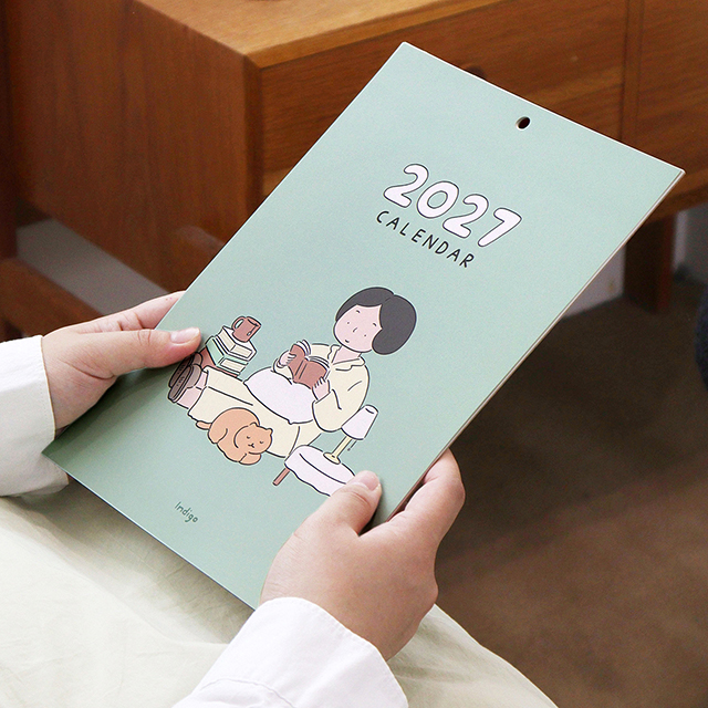 2027 Daily Wall A4 Calendar - Mood Poster illust