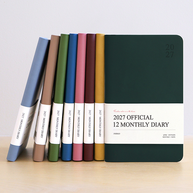 2027 Official 12months B6 Monthly Diary
