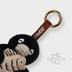 Pingu Black Fish Bag Charm 10cm