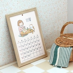 2027 Daily Wall A4 Calendar - Mood Poster illust