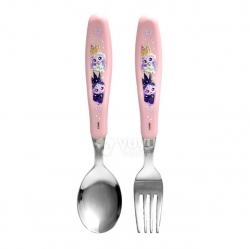 Princess Catch! Teenieping Basic Spoon & Fork Set Legend Ping