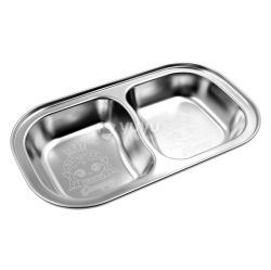 Princess Catch! Teenieping Stackable Stainless Steel Plate 2 Compartments Legend Ping