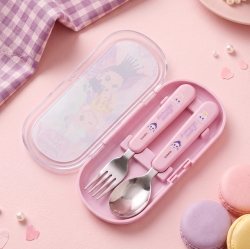 Princess Catch! Teenieping Mini Spoon Fork & Case Set Legend Ping