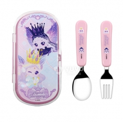Princess Catch! Teenieping Mini Spoon Fork & Case Set Legend Ping