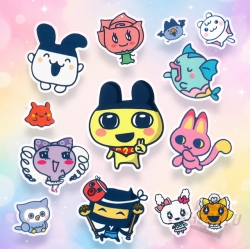Tamagotchi Petit Petit Omisetchi 4-Size Sticker