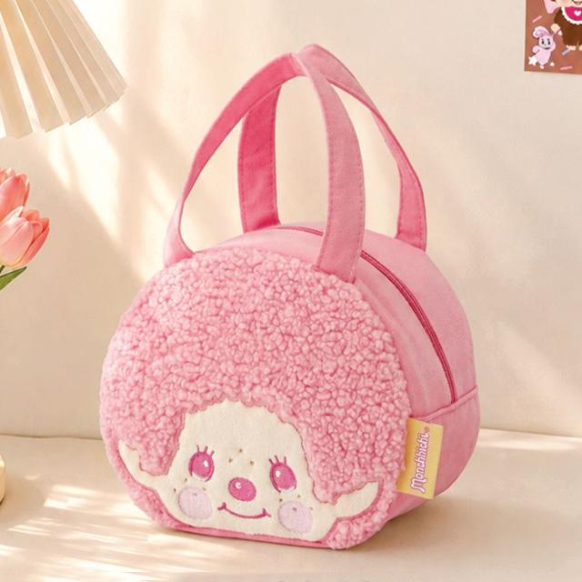 Monchhichi 3D Tote Lunch Bag_Pink