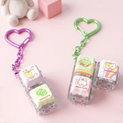 Bbangnya Block Keycap Keyring 2 Slots