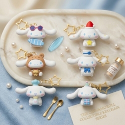 Cinnamoroll Flapping Ears Keyring (Random)