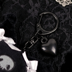 Sanrio Black Heart Bag Charm 8cm