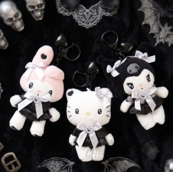 Sanrio Black Heart Bag Charm 8cm
