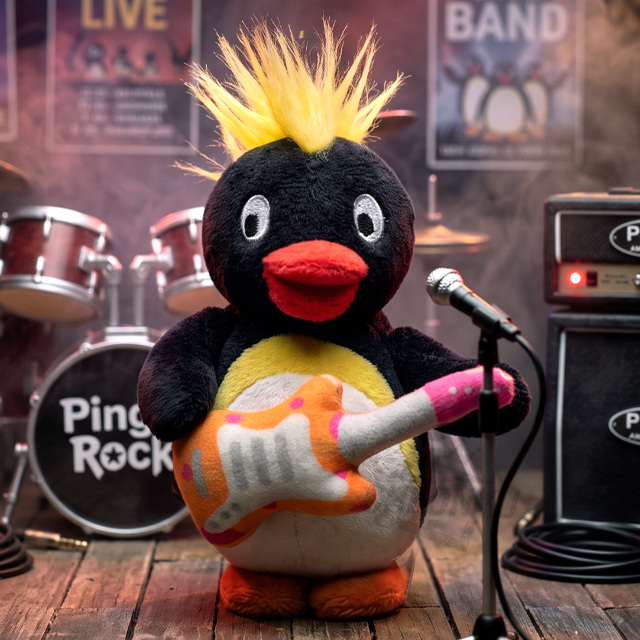 Pingu Rockstar Bag Charm 10cm