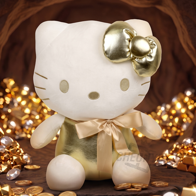 Hello Kitty Gold Large 45cm Plush Doll