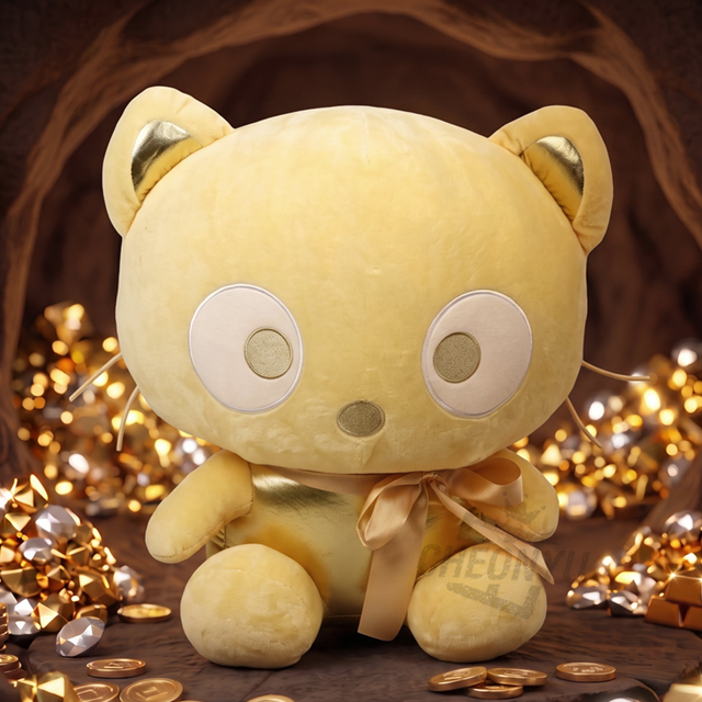 Choco Cat Gold Large 45cm Plush Doll