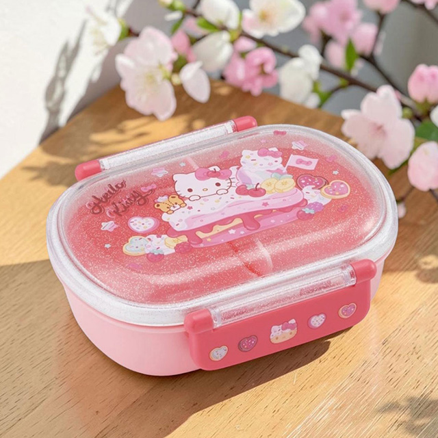 Hello Kitty Dome-Shaped Round Single-Tier Lunch Box 360ml