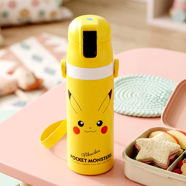 Pikachu One-Touch Stainless Steel Bottle 470ml