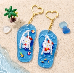 Sanrio Hot Summer Couple Sandal Keyring, Random